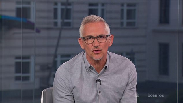 Lineker joked that Ronaldo 'thankfully hasn't got three legs' when pundit Rio Ferdinand said he had a 'masseuse on both legs'