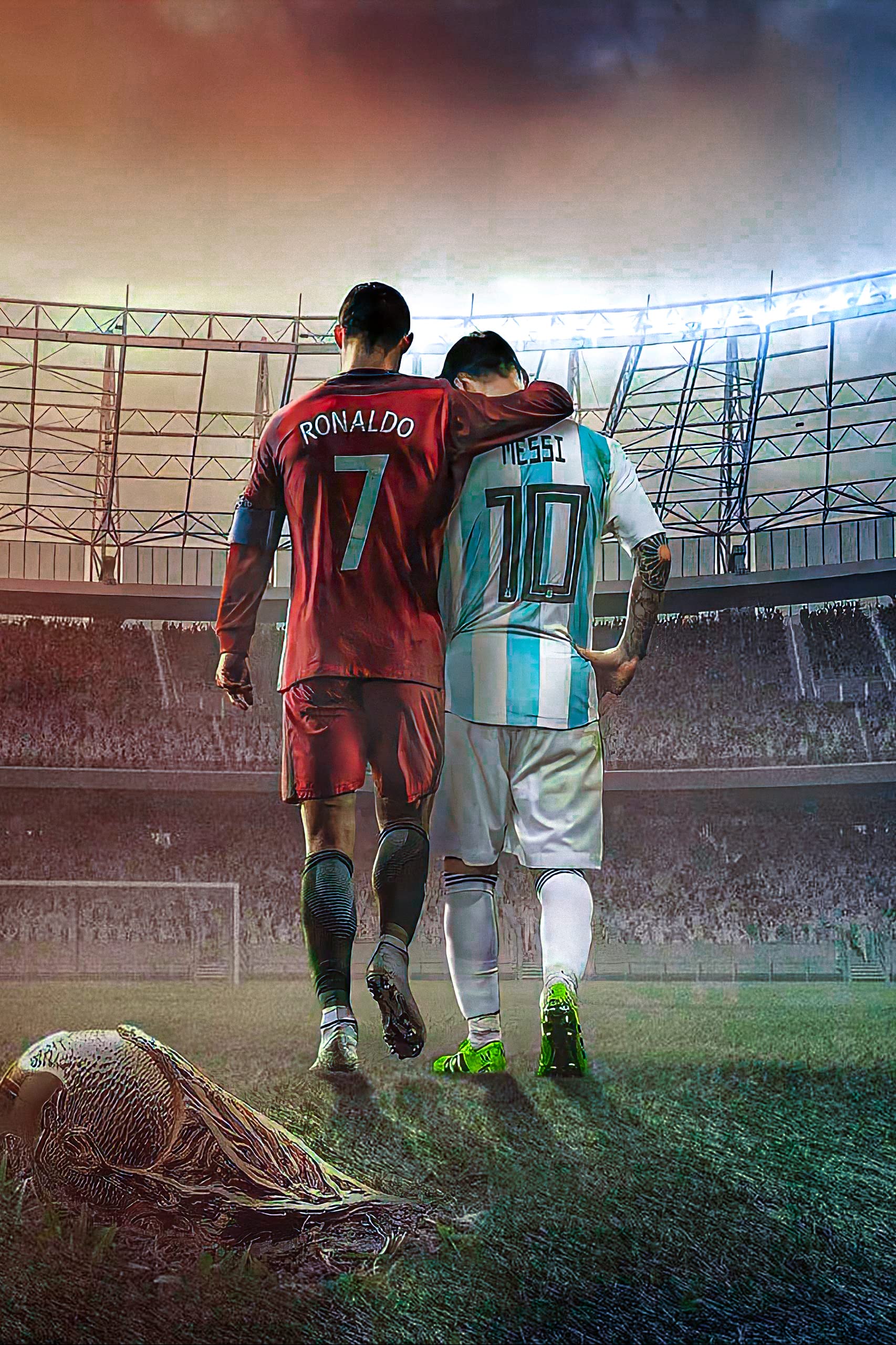 Football Stars Cristiano Ronaldo and Lionel Messi Canvas Poster Art Wall  Decor (Unframed) 16in×24in(40cm×60cm) (Messi and Ronaldo) : Buy Online at  Best Price in KSA - Souq is now Amazon.sa: Home