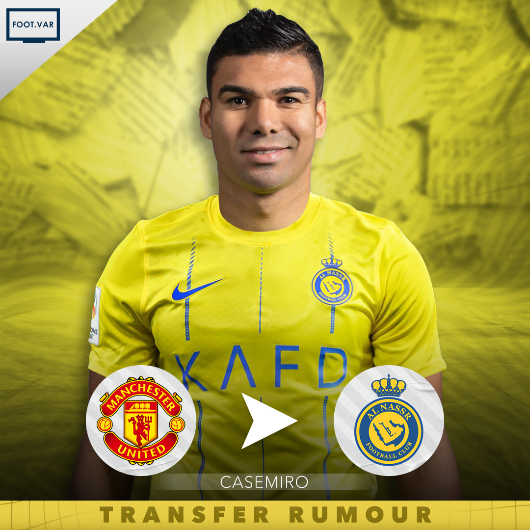 Football VAR on X: "- Casemiro is considering leaving Man Utd, moving to  Saudi Arabia, and retiring in Saudi Arabia. He has previously been linked  with Al Nassr. Casemiro believes that Man