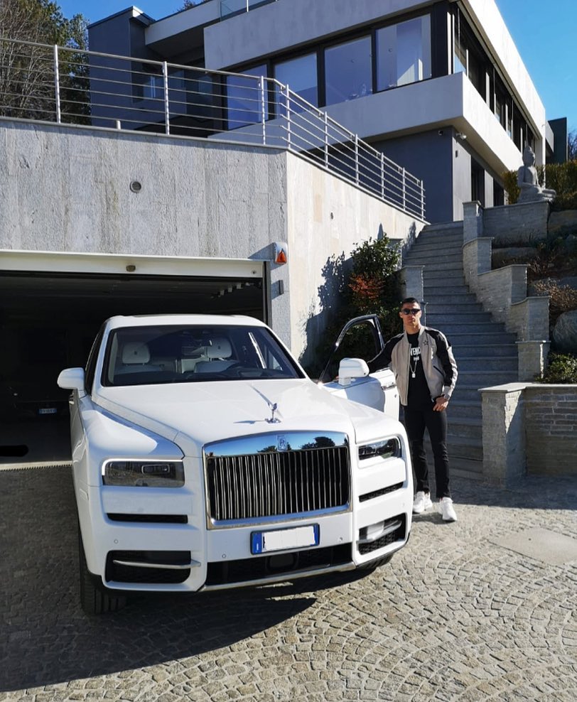 CR7 is a huge fan of Rolls-Royce and has a stunning Cullinan