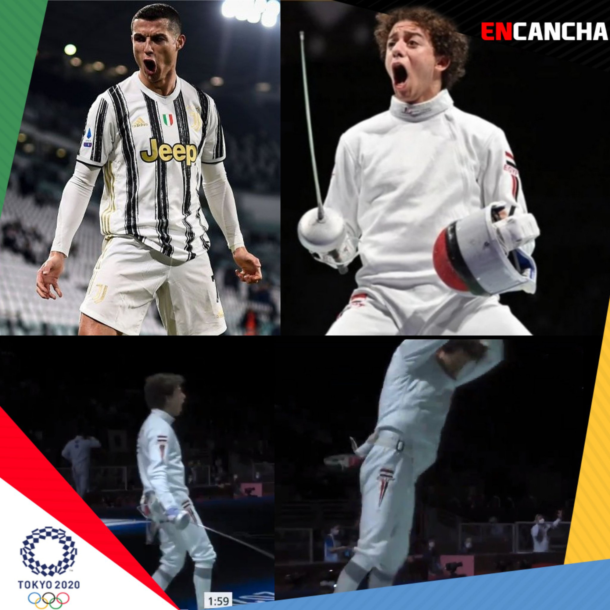 Defeating the world champion, Egyptian fencer "transformed" into Ronaldo - Photo 3.