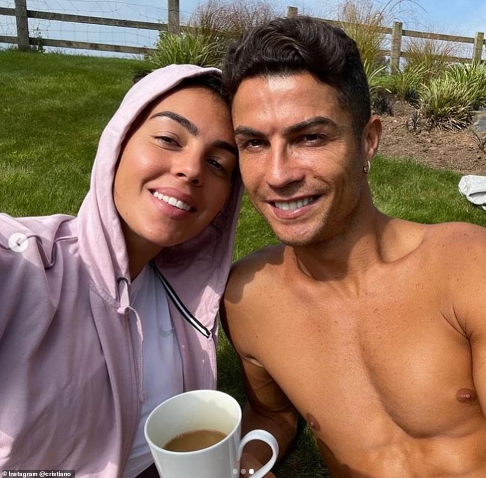 The star was reported to have moved partner Georgina Rodriguez, 27, (pictured together) and their four children from their first house after less than a week before finding the new place