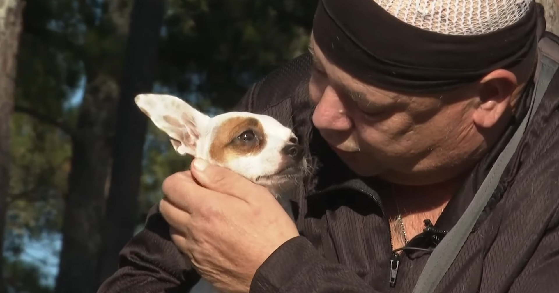 Terminally ill man achieves final wish of getting wheelchair for his disabled dog